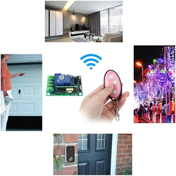 

DC 12V 24V Wireless Remote Control Switch +Eggshaped four-button remote control