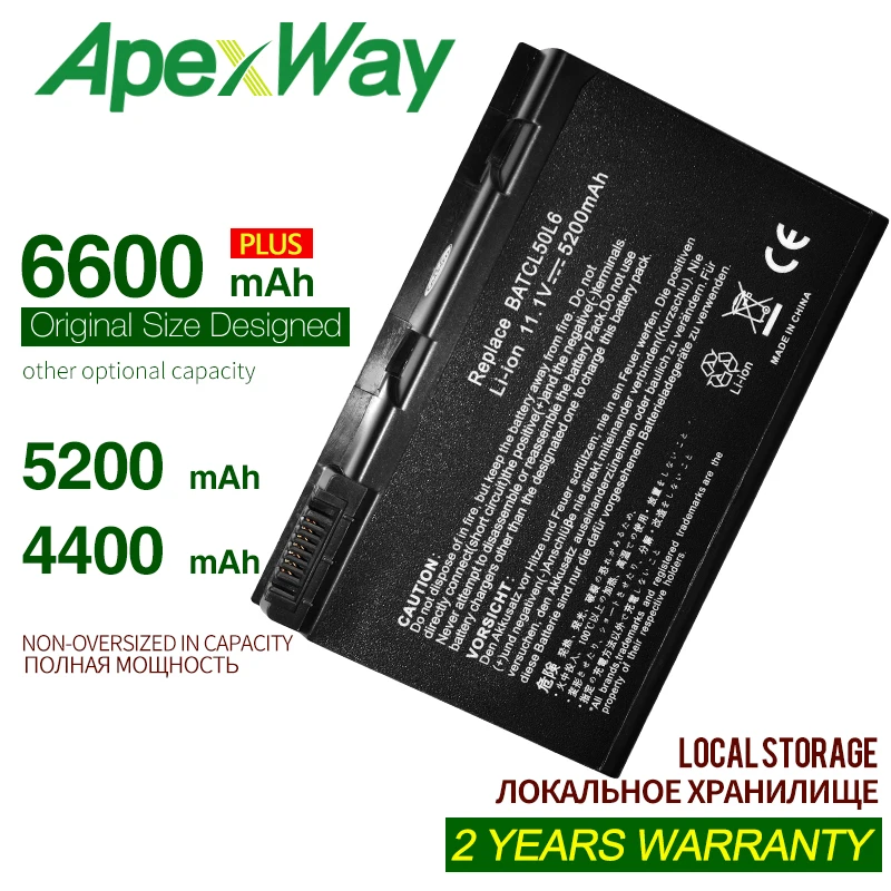 Аккумулятор ApexWay для ноутбука Acer Aspire 4400 мАч 3100 3103 3690 4551 4738G 5110G 5100 5510 5515 5610 5630 5632 5650