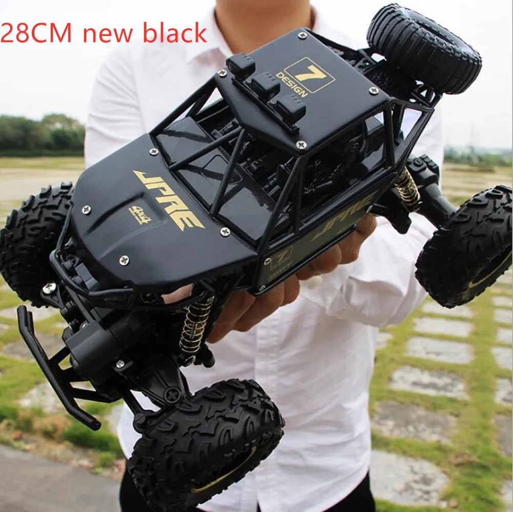 1:12 1:16 RC автомобиль 4WD 4x4 2,4G Bigfoot пульт дистанционного управления багги модель внедорожника скалолазание Грузовики Игрушки для мальчиков Детский подарок джипы - Цвет: 28cm new black