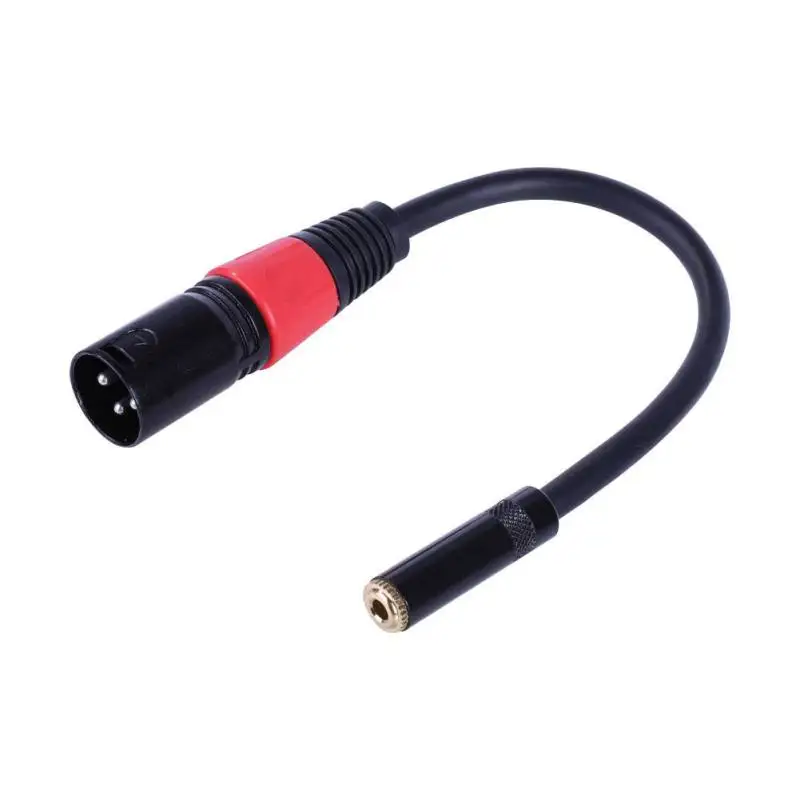 

0.2m XLR 3 Pin Male Plug to 3.5mm TRS 1/8inch Female Stereo Audio Adapter Microphone Extension Cable Wire Audio Cable