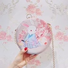 Милый кролик ручная сумка Новинка модные вечерние сумки рождественские подарки