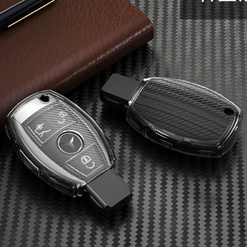 

TPU Car Key Case Cover Shell Holder for Mercedes Benz A B C E GL S GLA GLK CLS Class AMG W204 W205 W212 W463 W176