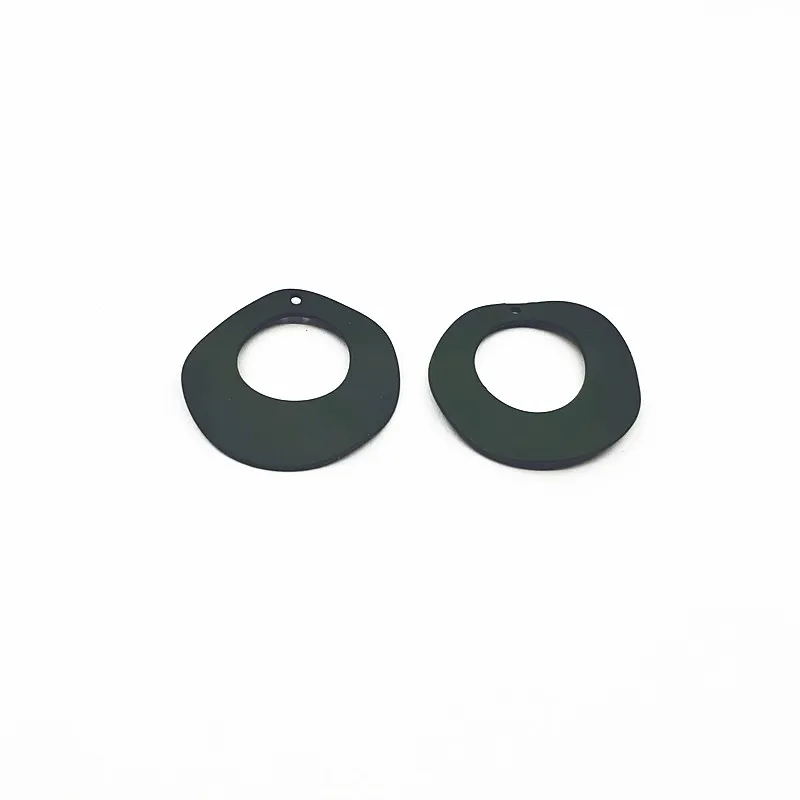 olive Новое поступление! 32 мм 50 шт резиновый эффект круглой формы Шарм для сережек аксессуары, детали для серег, изготовление ювелирных изделий DIY - Цвет: olive