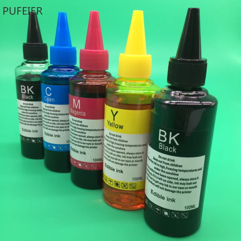 5 бутылок съедобные чернила для Canon PIXMA MG5720 MG5721 MG5722 MG6820 MG6821 MG6822 TS6020 TS5020 PGI270 CLI271 с