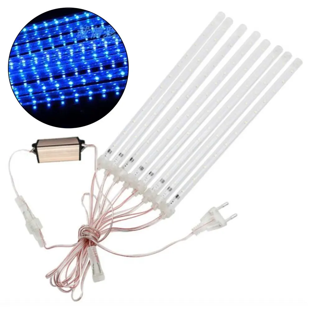 

Rain Drop String Lights Led Meteor Shower Tube Lights Icicle Snow Falling Fairy Light Party Holiday Garden Decor 30cm EU Plug