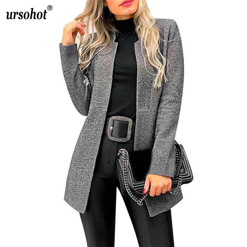 Ursohot/Новинка 2019 женское милое пальто куртка Женская женская одежда зимнее