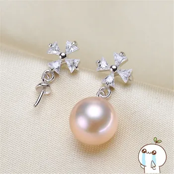 

Classic Earrings Component and Findings, Stud Earrings Settings Mountings Parts, Nice Gift Mounts for Pearls Jade Corals Stones