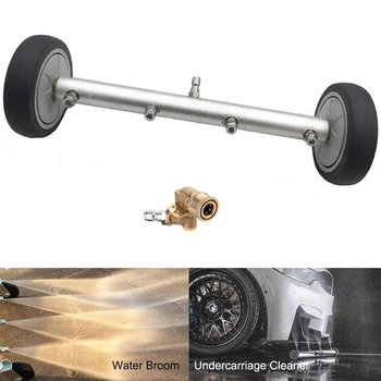 

Pressure Washer Undercarriage Cleaner - 16 Inch Water Broom, 2In1 Power Washer Attachments, Surface Cleaning Wands