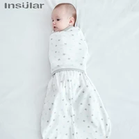 Insular Anti Startle Baby Four Seasons Pure Cotton Thin Anti Kicking Quilt Baby Single Layer Swaddling Towel 1