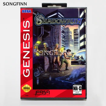 

16 bit MD Memory Card With Box for Sega Mega Drive for Genesis Megadrive - Shadowrun