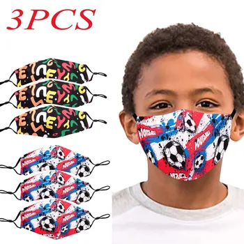 

3pcs Unisex Reusable Face Mask Windproof Mouth Mask Washable Breathable Face Shield Face Shield Cloth mondmaskers Cubrebocas