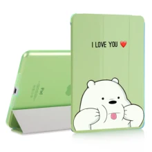 Чехол-книжка с милым медведем и магнитом для Apple iPad 9,", Чехол для iPad Mini 1 2 3 4 из искусственной кожи, планшет, складной чехол-книжка