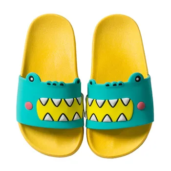 

Suihyung Kids Summer Shoes Cartoon Monsters Beach Slippers Boys Girls Sandals Soft Non-slip Baby Toddler Home Bathroom Slippers
