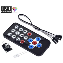 TZT 1Set Infrarot Fernbedienung Modul Drahtlose IR Empfänger Modul DIY Kit HX1838 für Arduino Raspberry Pi