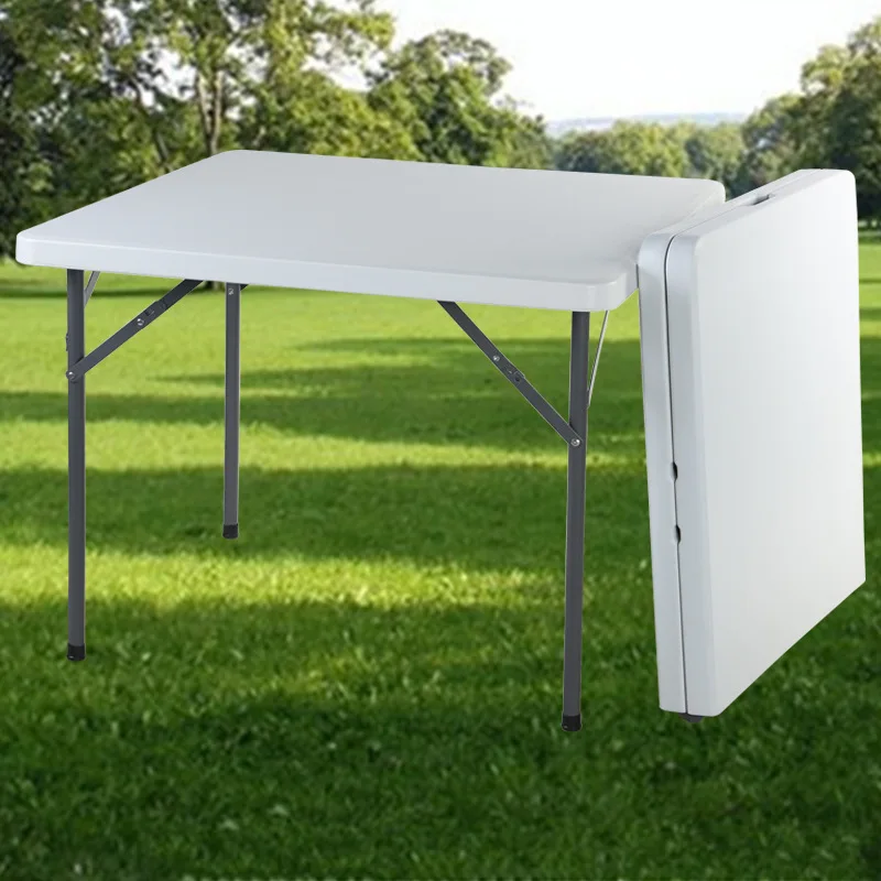 

Multi-functional Outdoor Folding Table Portable Blow Molding Picnic Waterproof Balcony round Table Square Table Factory Direct S