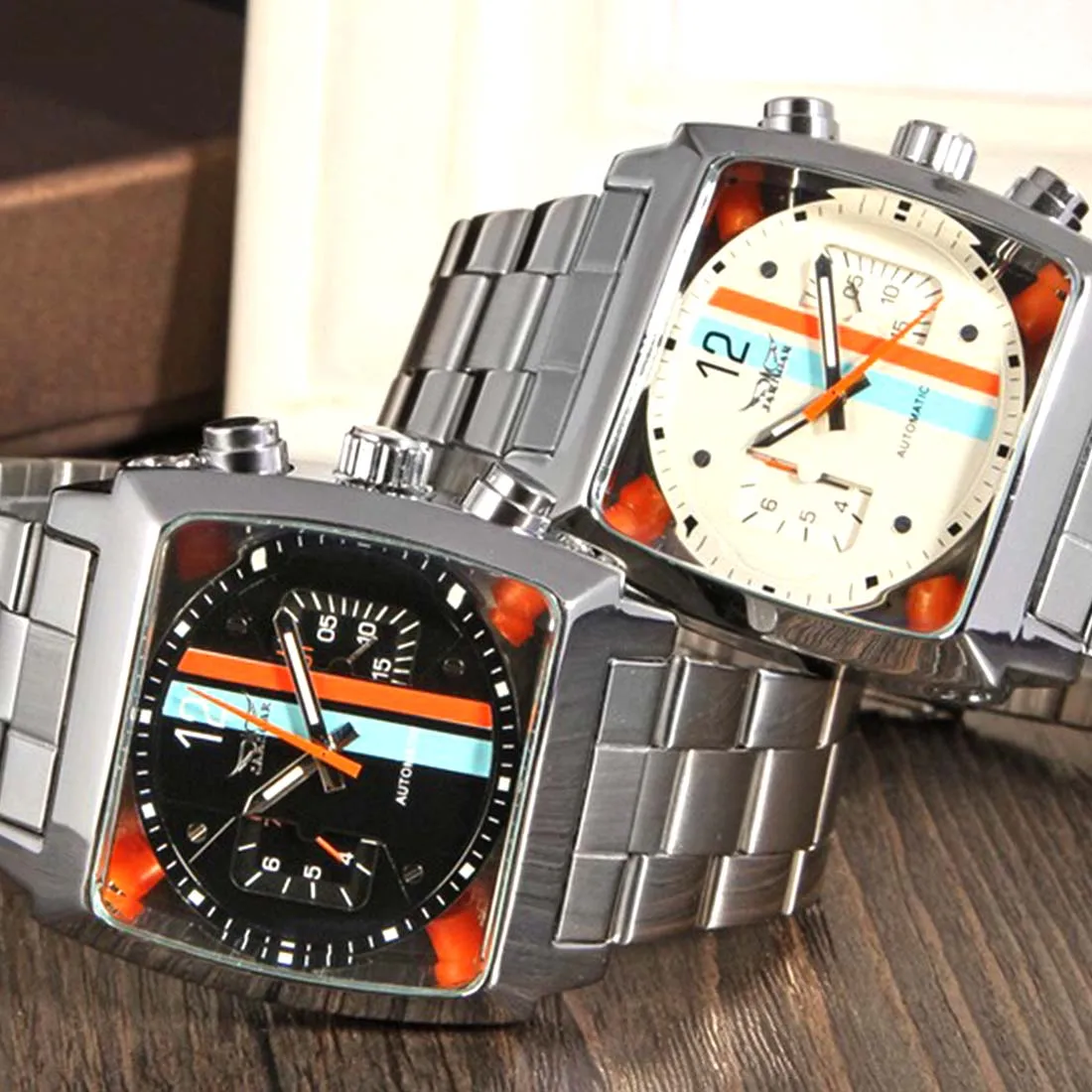 

Men's Watch Square Fashion Casual Watch Automatic Mechanical Watch Business Occasion Watch