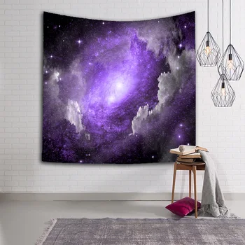 

Beautiful starry Tapestry Wall Hanging Beach Towel Tapestry Fabric tablecloth Blanket Decor large wall Purple tapestry 200x150cm