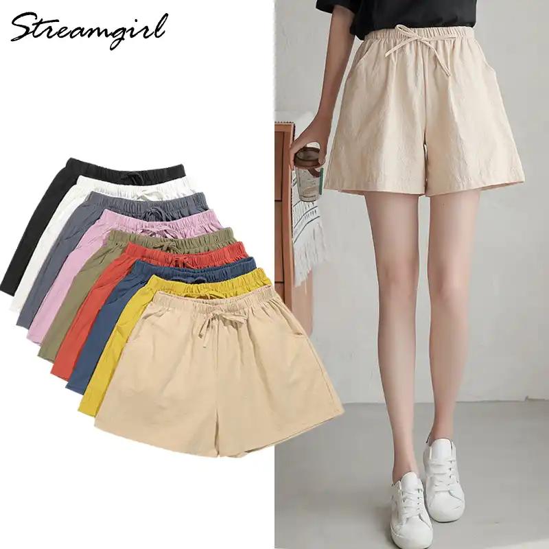 calça larga e curta