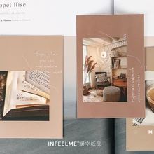 Infeel. me горы и реки открытка Закладка поздравительная открытка Письмо бумага 1 лот = 1 упаковка = 18 шт