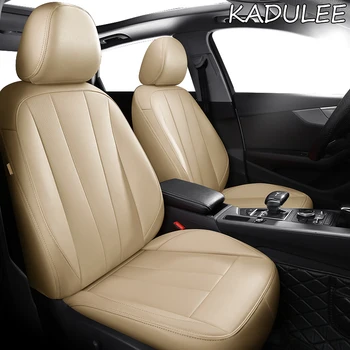 

KADULEE custom real leather car seat cover for Porsche Cayman Macan panamera Cayenne Boxster car seat protector car-styling