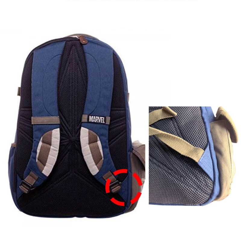 Disney Marvel Captain America Backpack Deadpool Travel Laptop Bag For Students Large Capacity Men's Mountaineering Bag 4