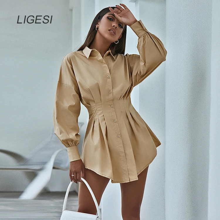 Sexy V Neck White Tunic Dress Pleated Summer Women Long Sleeve Shirt Dress Female Ruffle Party Mini Dresses Elegant Sexy V Neck White Tunic Dress Pleated Summer Women Long Sleeve Shirt Dress Female Ruffle Party Mini Dresses Elegant
