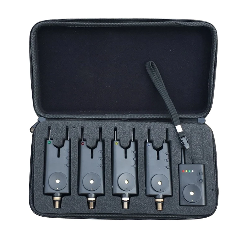 

Carp Fishing Wireless Bite Alarm Combo Receiver Angling Tackle With Bite Alerters