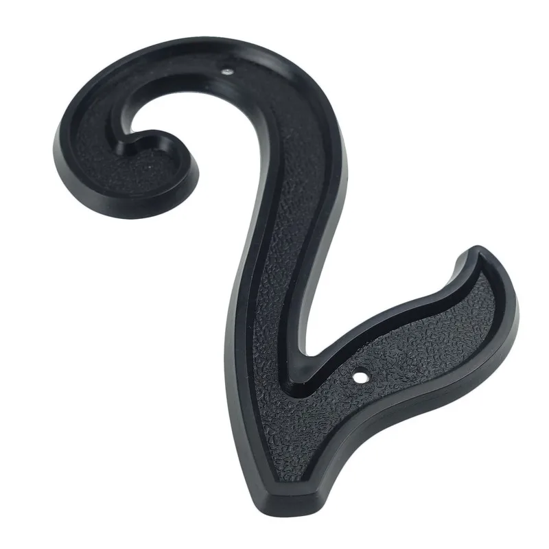 Big 3D House Number Door Home Address Numbers for House Number Digital Door Outdoor Sign 139mm 5.5 Inch #2 Black ABS Plastic house number signs,door signs,house numbers,number plate