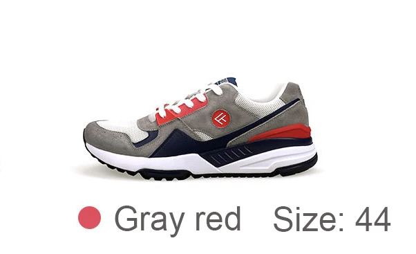 Gray red 44 Iaomi Mijia Freetie 90 Спортивная обувь в стиле ретро носимые дышащие удобные кроссовки высокая эластичная сетка поверхность обувь - Цвет: Gray red 44