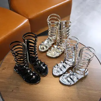 

Princess Fashion Gladiator Girl Summer Sandals Children Shoe 2020 New Big Kid Non-Slip Sandal 3 4 5 6 7 8 9 10 11 12Year