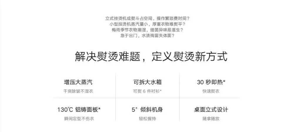 2020 Xiaomi Mijia Garment Steamer Iron Portable Handheld Garment Ironing Appliances Mini Electric Clothes Cleaner (8)