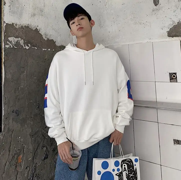 Autumn Korean Streetwear Hip Hop Hoodies Oversized Sweatshirts