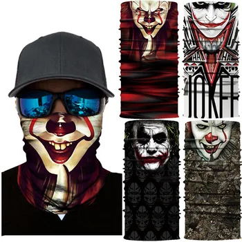 

3D Ski Mask Pennywise Cycling Snowboard Mask Scarf Neck Warmer Face Mask Bike Bandana Balaclava for Halloween