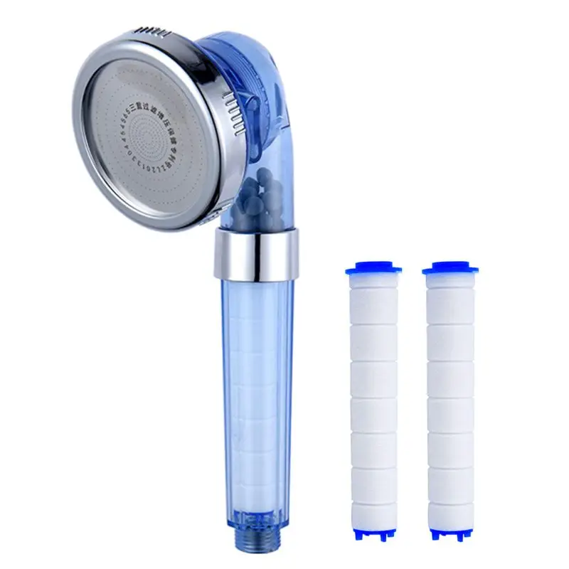 3 режима душевая головка высокого давления с PP хлопковый фильтр 2 шт хлопковые