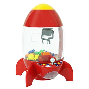 Игровой автомат с монетоприемником настольный мини-коготь Gumball Candy Grabber кран аркадная машина игры игрушки куклы захват для детей Подарки - Цвет: Red