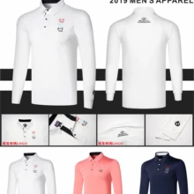 Новинка, мужская рубашка для гольфа, быстросохнущая, Спортивная рубашка с длинными рукавами для гольфа, одежда для гольфа, tu