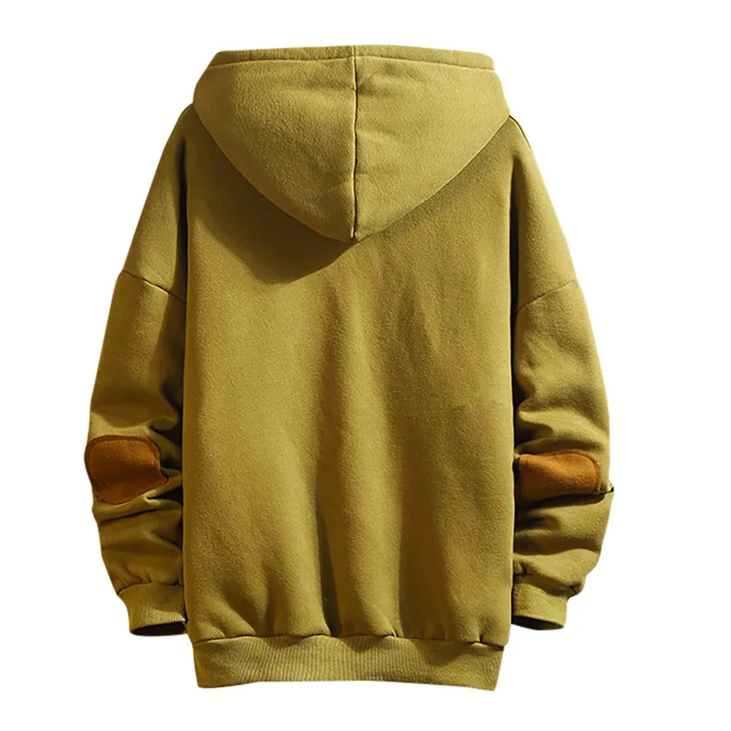 Men's Casual Fashion Plus Size Printing Hoodie Fleece Sport Sweatershirt Tops