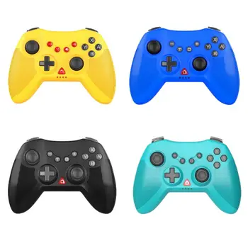 

Durable PG-SW020 Triangle Switch Bluetooth Wireless Game Controller With Six-axis Dual Motor Vibration Burst Function Cyanl 1