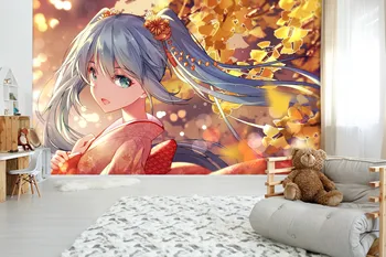 

[Self-Adhesive] 3D Hatsune Miku 493 Japan Anime Wall Paper mural Wall Print Decal Wall Murals Belly
