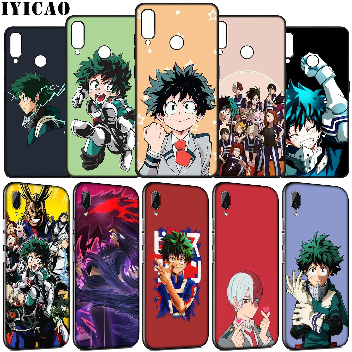 My Hero Academia Izuku Midoriya Soft Case for Huawei Y9 Y7 Y6 Prime 2019 Honor view 20 8C 8X 8 9 9X 10 Lite 7C 7X 7A Pro | Мобильные
