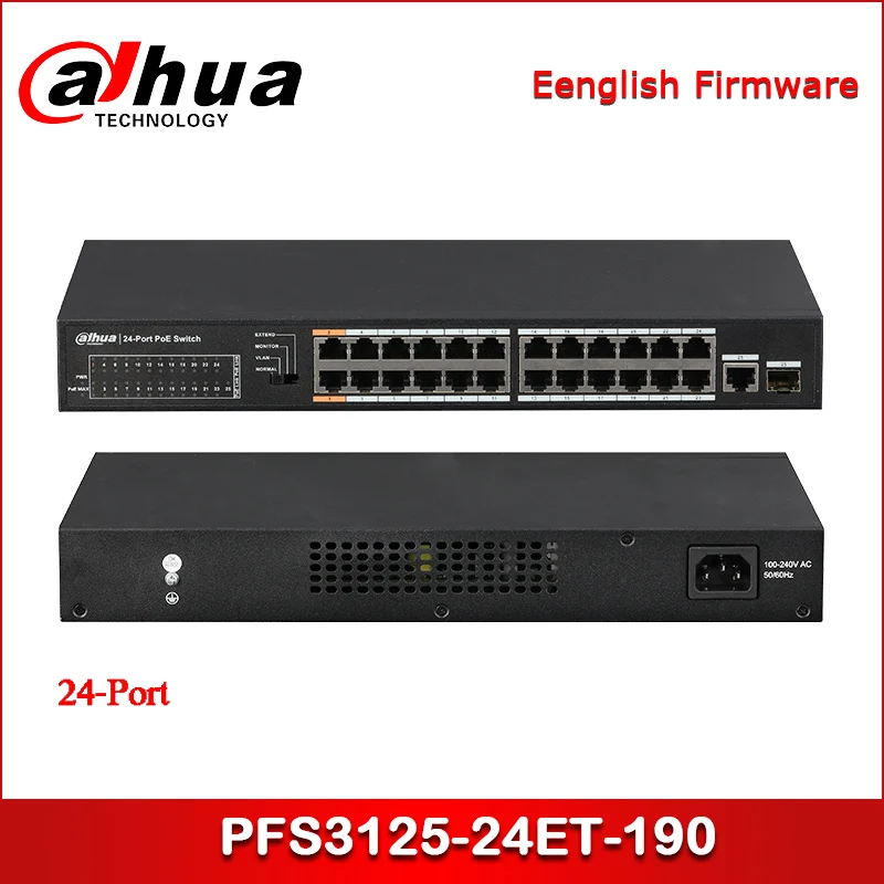 

Dahua PFS3125-24ET-190 24-Port FE PoE+ 1-Port Gigabit Combo PoE Switch