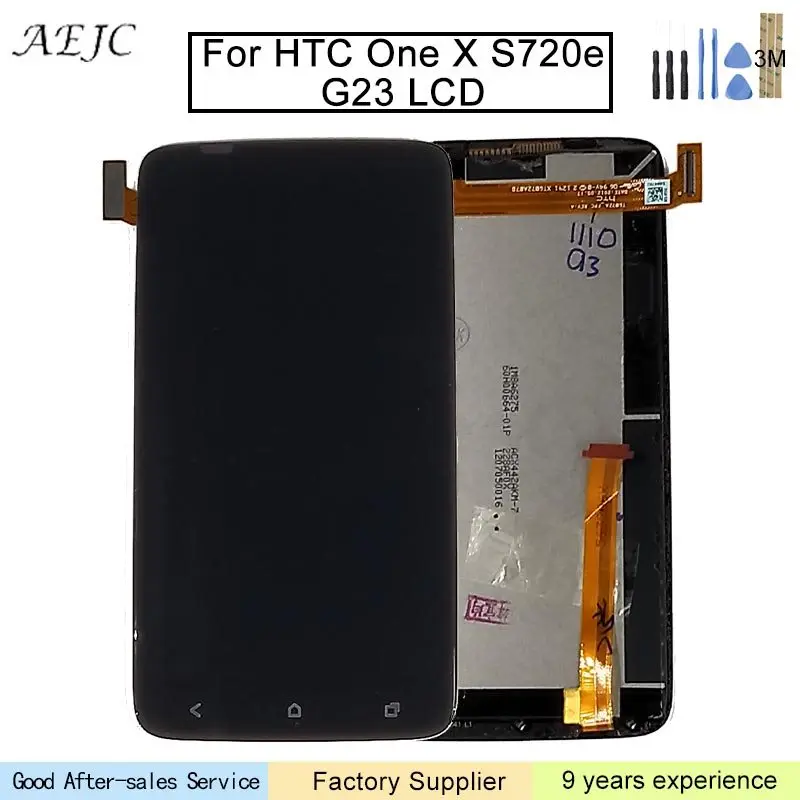 5 0 дюймов для HTC One X S720e G23 ЖК дисплей панель с сенсорным экраном дигитайзер