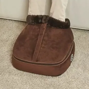 

Heated Foot Massage Machine Cosy Unisex Velvet Feet Warmer Massage Linear Controller Health Care Relieve Fatigue Muscle Relax