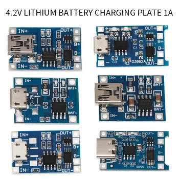 

5pcs TP4056 Micro USB 5V 1A Charging Module 18650 Lithium Battery Charger Module Charging Board With Dual Functions