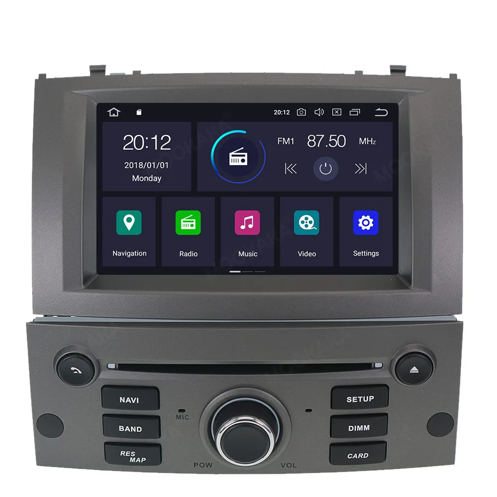 Автомагнитола 1 Din для Peugeot 407 2004 2010 мультимедийный проигрыватель на Android 10