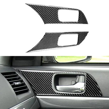 

Carbon Fiber Window Sticker Lift Switch Panel 2pcs Parts For Mitsubishi Lancer EVO X 2008-14
