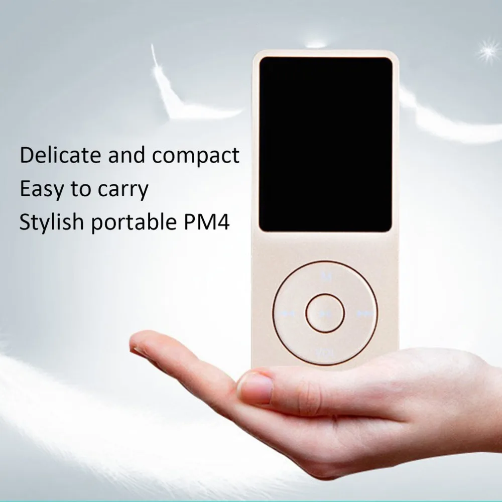 Ультратонкий MP3-плеер колонки может воспроизводить 80H Lossless портативный walkman с радио FM Запись Hi-Fi Musik плеер