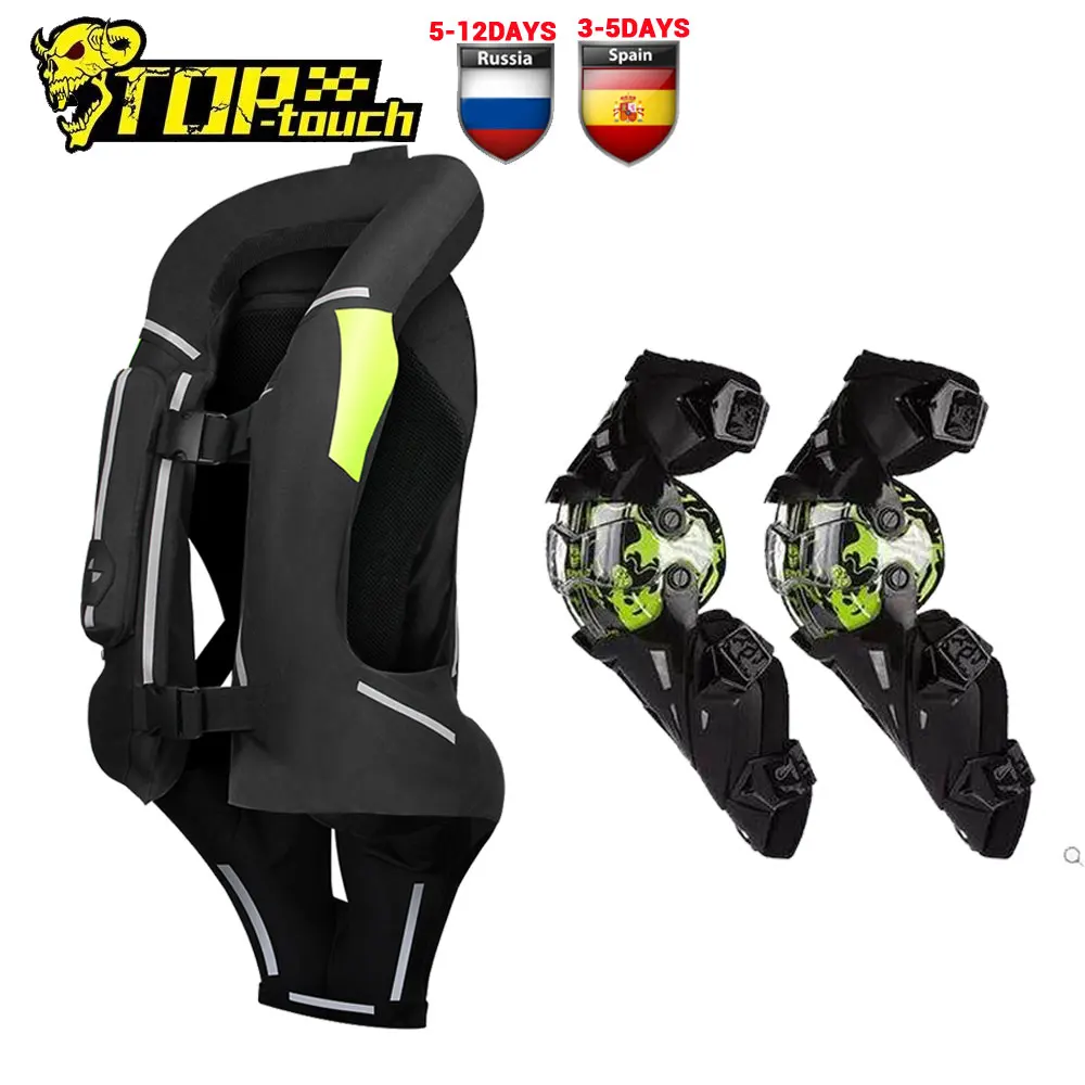 Giacca Moto Moto Air Bag Gilet Riflettente Air-Bag Motocross Racing Riding Jackets System Airbag Ce Protector Size S-3Xl