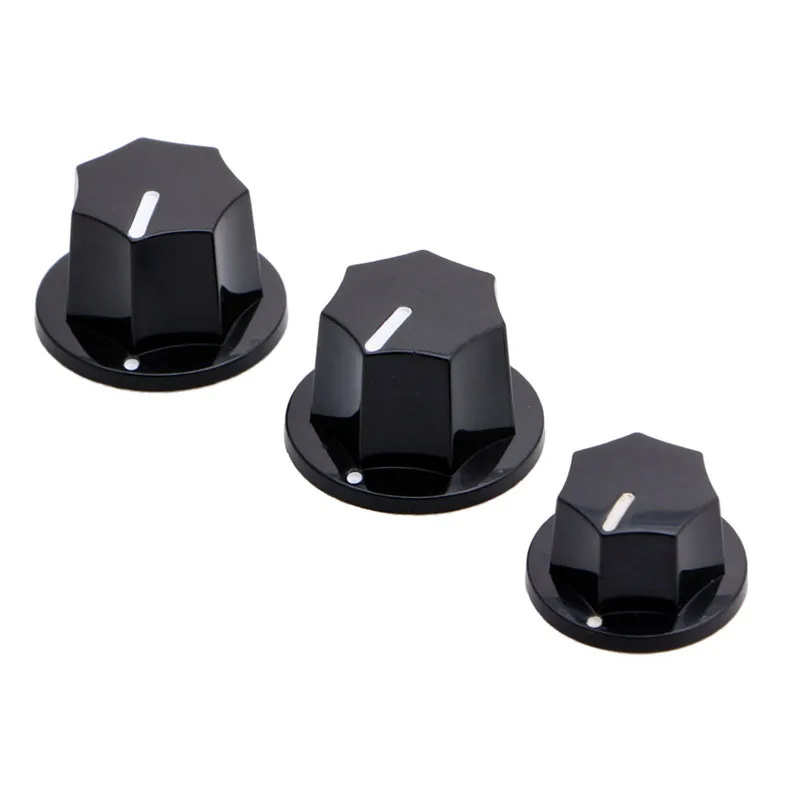 Knobs Preamp Control For Jazz Bass JB Effect Black 2 Big 1 Small  Preamp Control