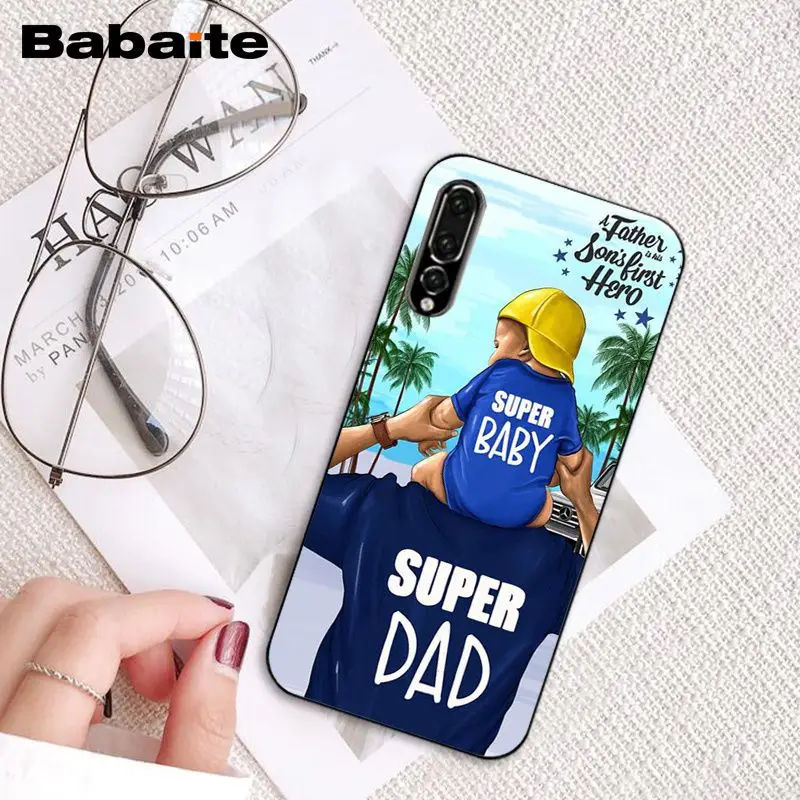 Babaite модные черные каштановые волосы для мамы, дочки, сына, папы, PhoneCase для huawei P20 P30Pro P20 P30 Lite P Smart P10Lite